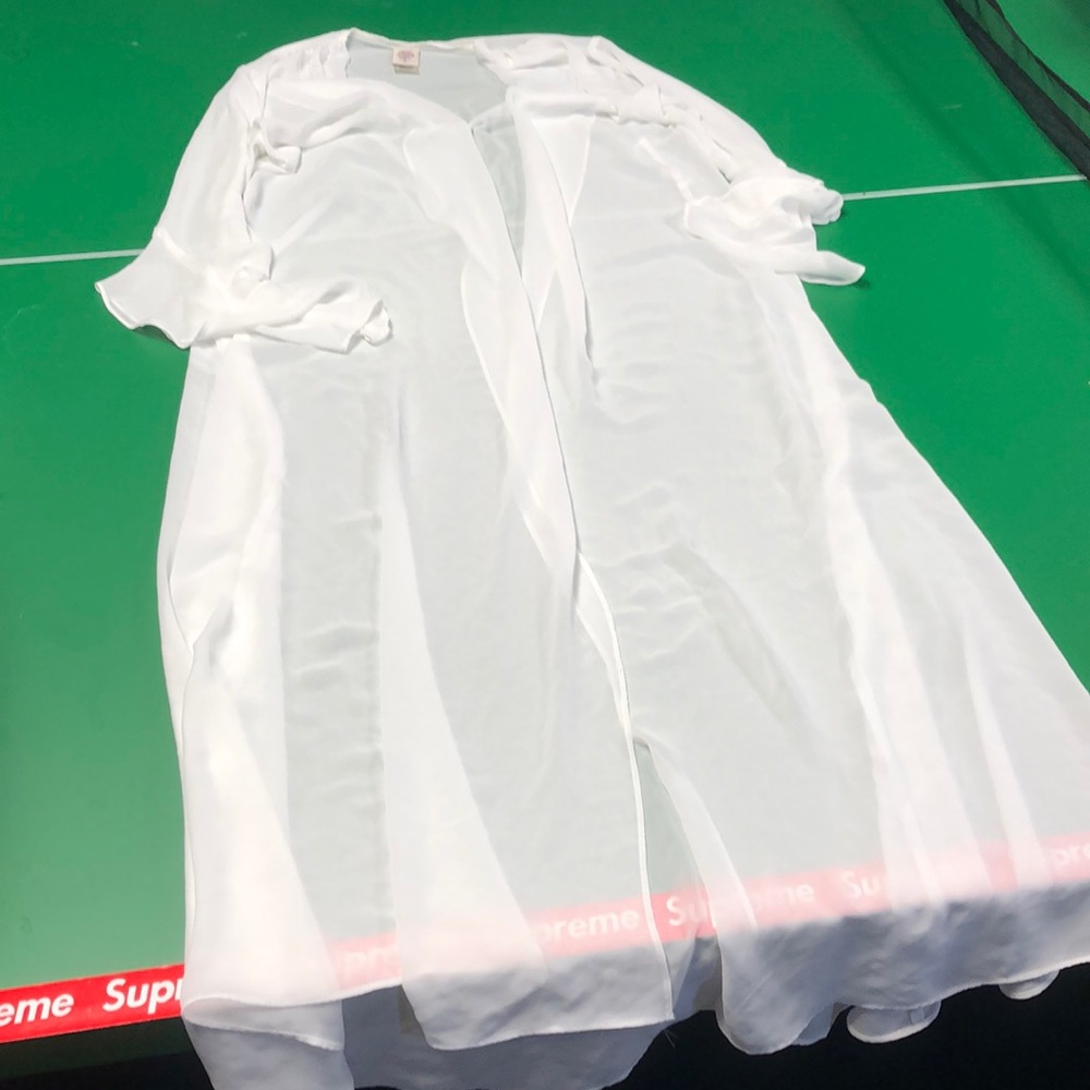 Sheer Off white robe